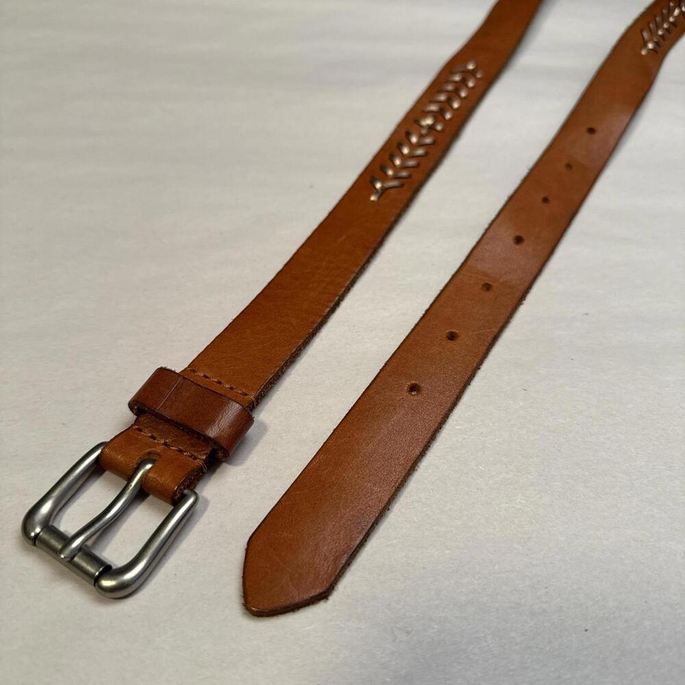 Vintage 2013 American Eagle Braided Whipstitch‎ Leather Belt size XS - Picture 4 of 4
